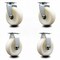 Service Caster 6 Inch Nylon Caster Set with Roller Bearings 2 Swivel 2 Rigid SCC SCC-20S620-NYR-2-R-2 - alternate 1